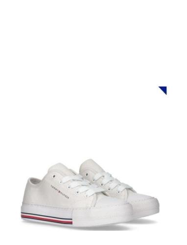 Low Cut Lace-Up Sneaker Matalavartiset Sneakerit Tennarit White Tommy ...