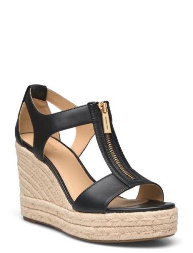 Berkley Mid Wedge Kiilakorkokengät Black Michael Kors