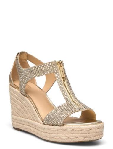 Berkley Mid Wedge Kiilakorkokengät Gold Michael Kors