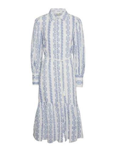 Yastovina Ls Long Shirt Dress Polvipituinen Mekko Blue YAS