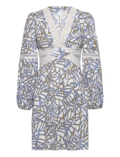 Dvf Kimmie Dress Lyhyt Mekko Blue Diane Von Furstenberg