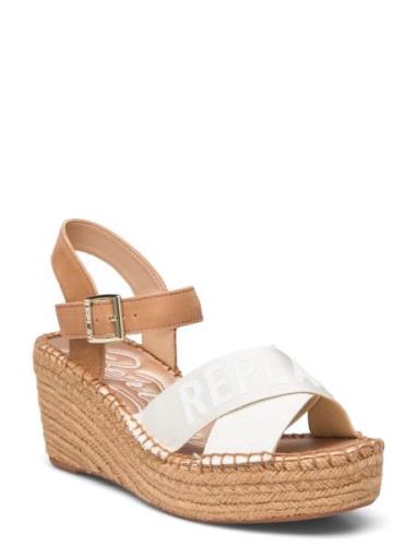 Susan Cross Espadril Korolliset Sandaalit Espadrillot White Replay