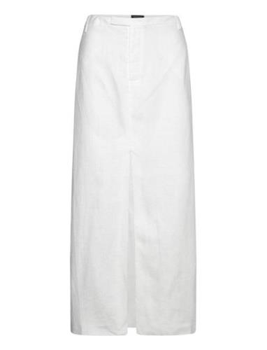 Sita Linen Maxi Skirt Pitkä Hame White Bardot