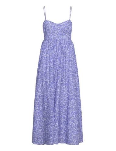 Milika Midi Dress Polvipituinen Mekko Blue Bardot