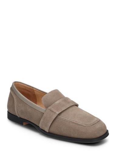 Stb-Erika Saddle Loafer Loaferit Matalat Kengät Beige Shoe The Bear