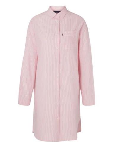 Icons Luna Organic Cotton Light Oxford Nightshirt Yöpaita Pink Lexingt...