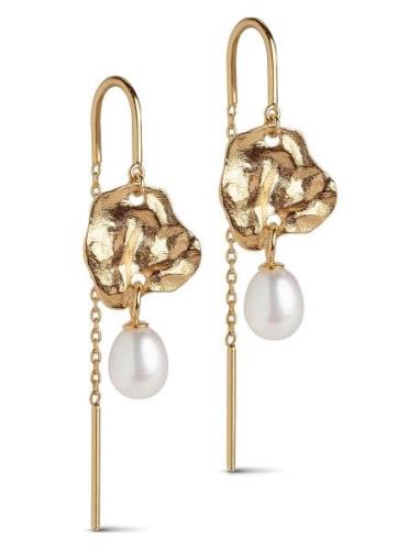 Kai Pearl Earring Korvakoru Korut Gold Enamel Copenhagen