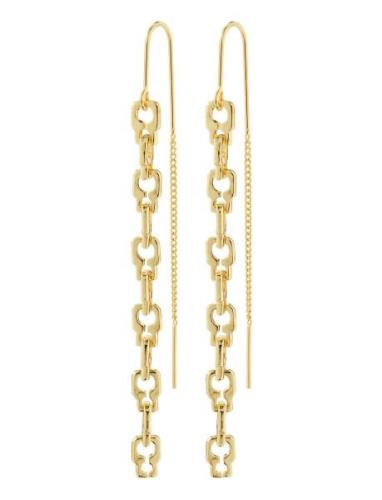 Live Recycled Chain Earrings Korvakoru Korut Gold Pilgrim