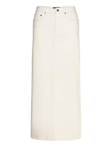 Evianna Denim Maxi Skirt Pitkä Hame Cream Bardot