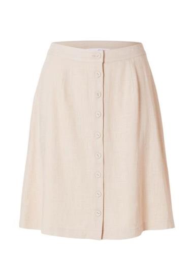 Slfgulia Hw Short Skirt Lyhyt Hame Cream Selected Femme