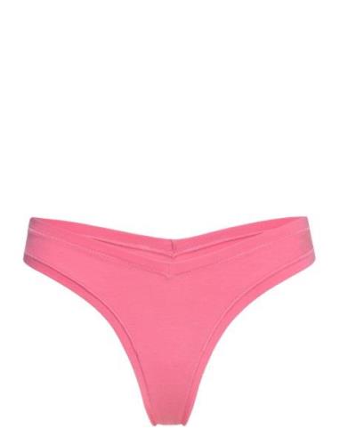 Flex Thong Stringit Alusvaatteet Pink Organic Basics