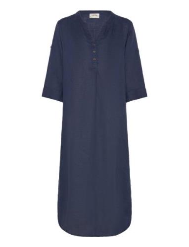 Crbellis Caftan Dress Polvipituinen Mekko Blue Cream