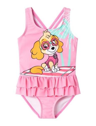 Nmfmusa Pawpatrol Swimsuit Cplg Uimapuku Uima-asut Pink Name It