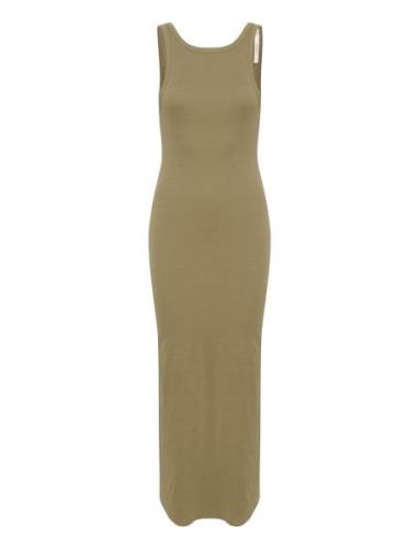 Drewgz Sl Reversible Long Dress Maksimekko Juhlamekko Khaki Green Gest...