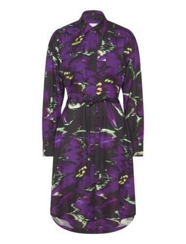 Lia Dress Polvipituinen Mekko Purple Makia