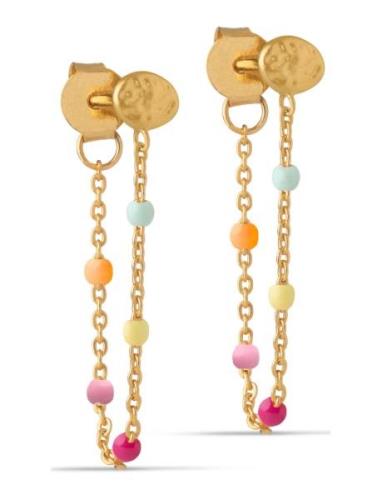 Earring Lola Korvakoru Korut Gold Enamel Copenhagen