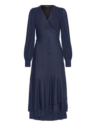 Phloxbbnora Dress Polvipituinen Mekko Navy Bruuns Bazaar