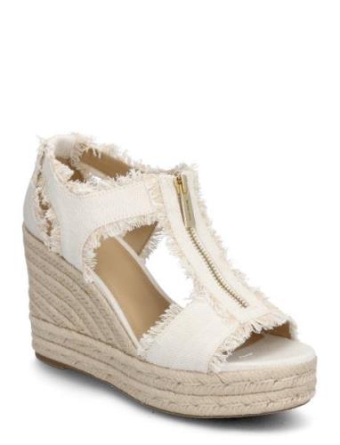 Berkley Mid Wedge Kiilakorkokengät White Michael Kors