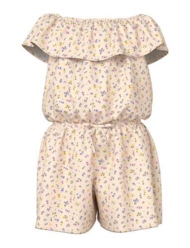 Nkfvinaya Ss Playsuit Fffff Noos Jumpsuit Haalari Yellow Name It