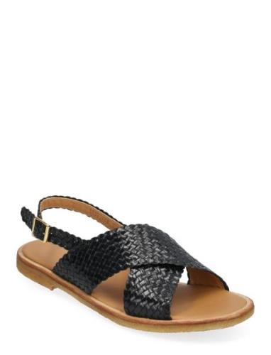 Sandals - Flat - Open Toe - Op Matalapohjaiset Sandaalit Black ANGULUS