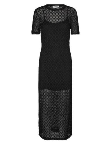 Hendrickmd Dress Polvipituinen Mekko Black Modström