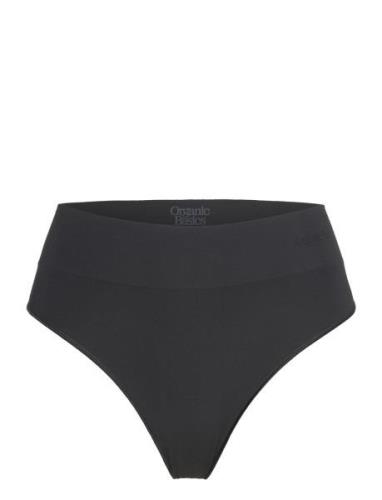 Smooth Thong Stringit Alusvaatteet Black Organic Basics