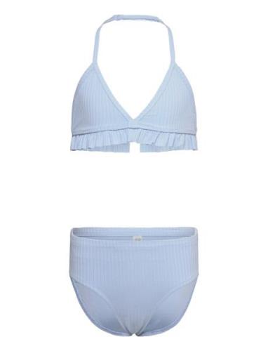 Bikini Bg Frill Bikinit Blue Lindex