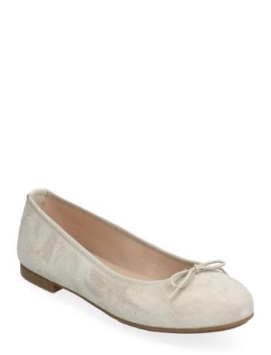 Biamadison Ballerina Suede Ballerinat White Bianco