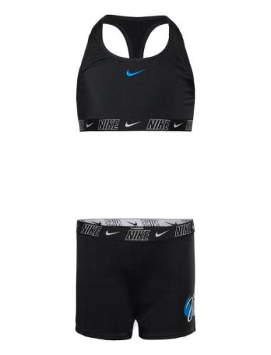 Nike Racerback Bikini/Short Set Bikinit Black NIKE SWIM