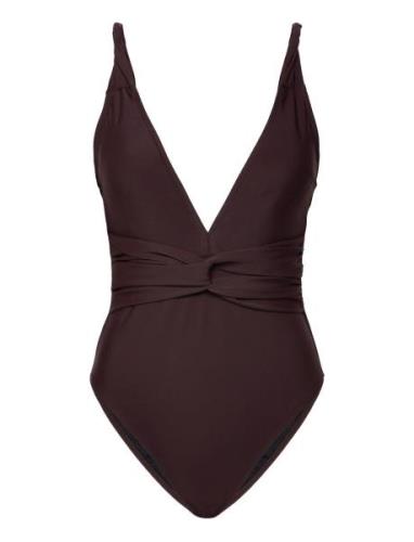 Alarice Swimsuit Uimapuku Uima-asut Brown Twist & Tango