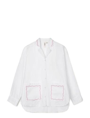 Lollipop Sofie Shirt S/M Hvid Pyjama White Juna