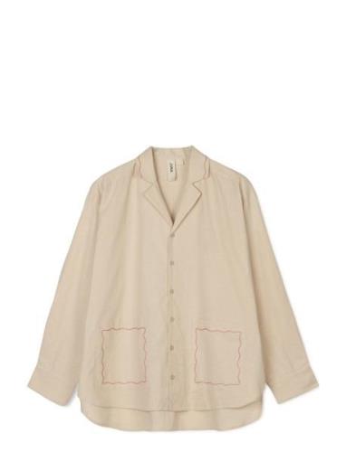 Lollipop Sofie Shirt M/L Sand Pyjama Beige Juna