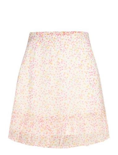 Vmsmilla H/W Short Skirt Wvn Ga Lyhyt Hame White Vero Moda