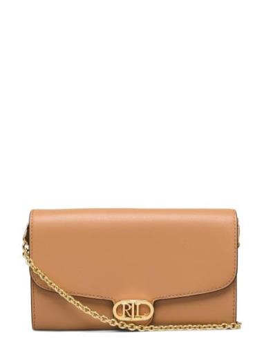 Leather Medium Adair Crossbody Bags Crossbody Bags Beige Lauren Ralph ...