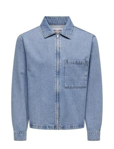 Onsjeppe 9628 Azg Dnm Jacket Farkkutakki Denimtakki Blue ONLY & SONS