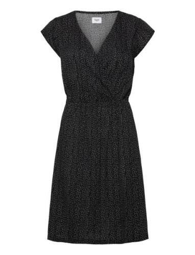 Eduasz Ss Dress Lyhyt Mekko Black Saint Tropez