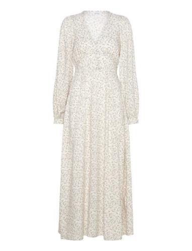 Pennie Viscose Maxi Dress Maksimekko Juhlamekko Cream Bubbleroom