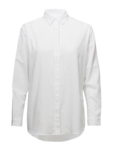 Caico Shirt 2634 Tops Shirts Long-sleeved White Samsøe Samsøe