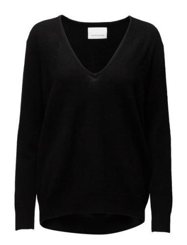 Boston V-Neck 6304 Tops Knitwear Jumpers Black Samsøe Samsøe