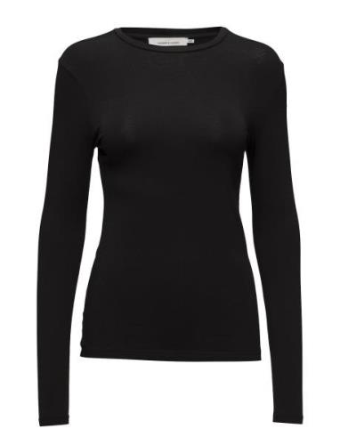 Ester Ls 265 Tops T-shirts & Tops Long-sleeved Black Samsøe Samsøe