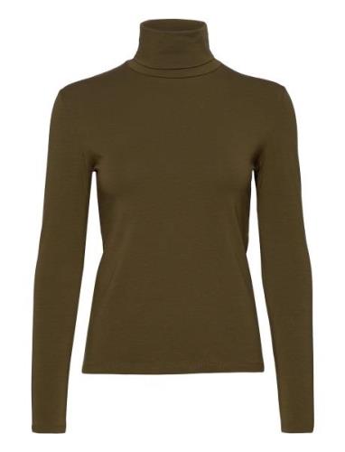 Ester T-N 265 Tops T-shirts & Tops Long-sleeved Khaki Green Samsøe Sam...