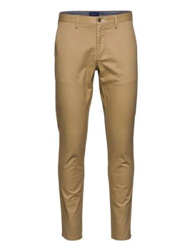 Hallden Tech Prep Chinos Bottoms Trousers Chinos Beige GANT