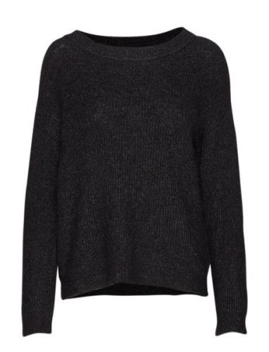 05 The Knit Pullover Tops Knitwear Jumpers Black Denim Hunter