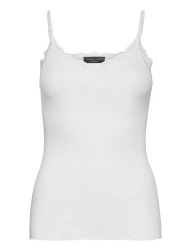 Strap Top Tops T-shirts & Tops Sleeveless White Rosemunde