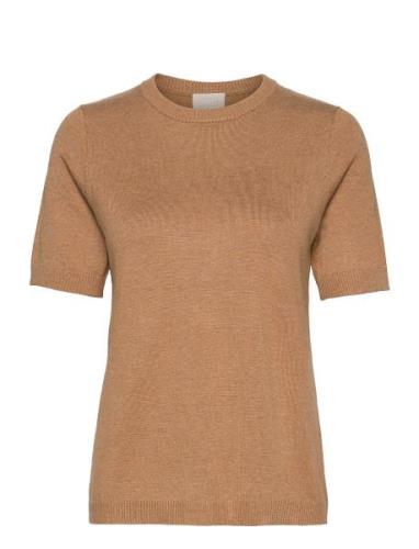 Pamela Strik T-Shirt Tops Knitwear Jumpers Brown Minus