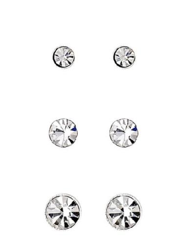 Millie Crystal Earrings, 3-In-1 Set Accessories Jewellery Earrings Stu...