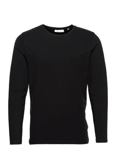 Cftheo Ls Tee Tops T-shirts Long-sleeved Black Casual Friday