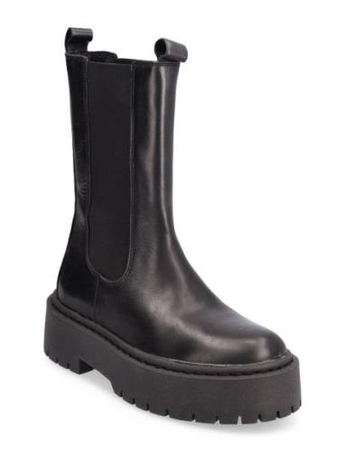 Biadeb Long Boot Shoes Chelsea Boots Black Bianco