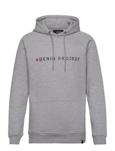 Logo Hoodie Tops Sweat-shirts & Hoodies Hoodies Grey Denim Project