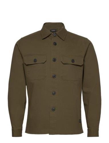 Topper Ls Shirt Tops Overshirts Khaki Green Gabba